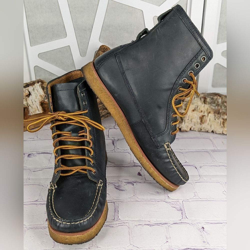 Eastland Women's Mackenzie 1955 Camp Moc Boot - Navy Blue